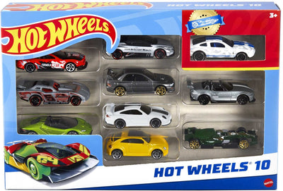 Hot Wheels Set van 10 Voertuigen