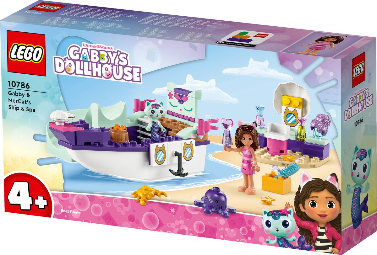 LEGO Gabby's Poppenhuis Met Zeemeermin Kat - 10786