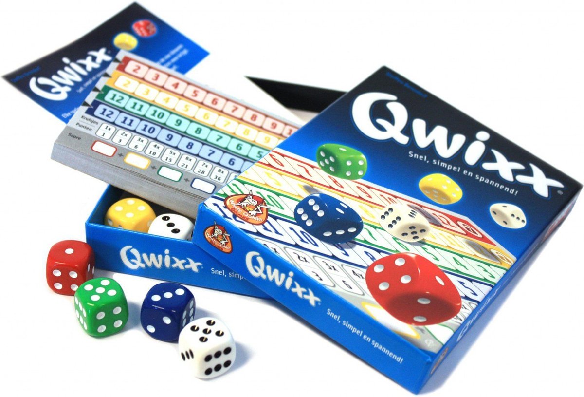 White Goblin Games Qwixx Dobbelspel voor Feestelijke Avonden
