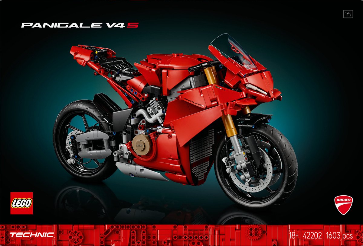 LEGO Technic Ducati Panigale V4 S Motorfiets - 42202