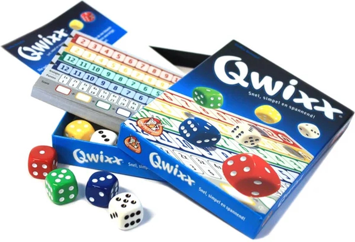 White Goblin Games Qwixx Dobbelspel voor Feestelijke Avonden