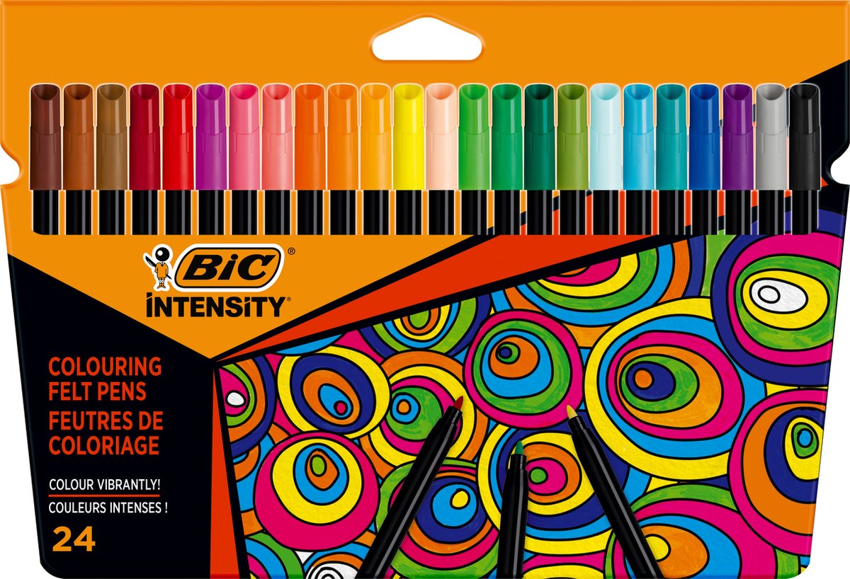 BIC Color Up Viltstiften Set van 24 Kleuren