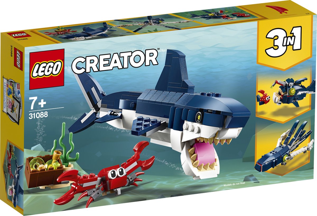 LEGO Creator 3-in-1 Onderwater Wezens - 31088