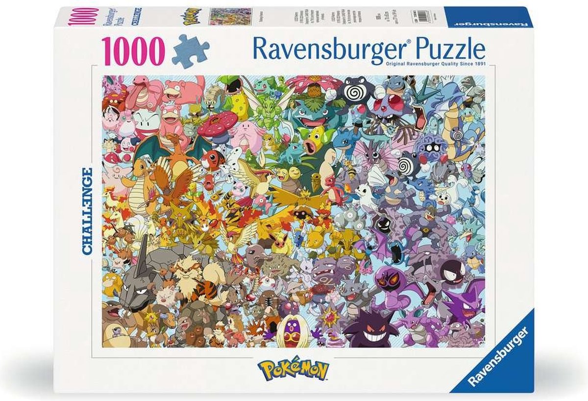 Ravensburger Pokémon Personages Puzzel - 1000 Stuks
