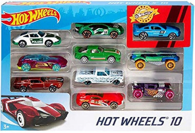 Hot Wheels Set van 10 Voertuigen