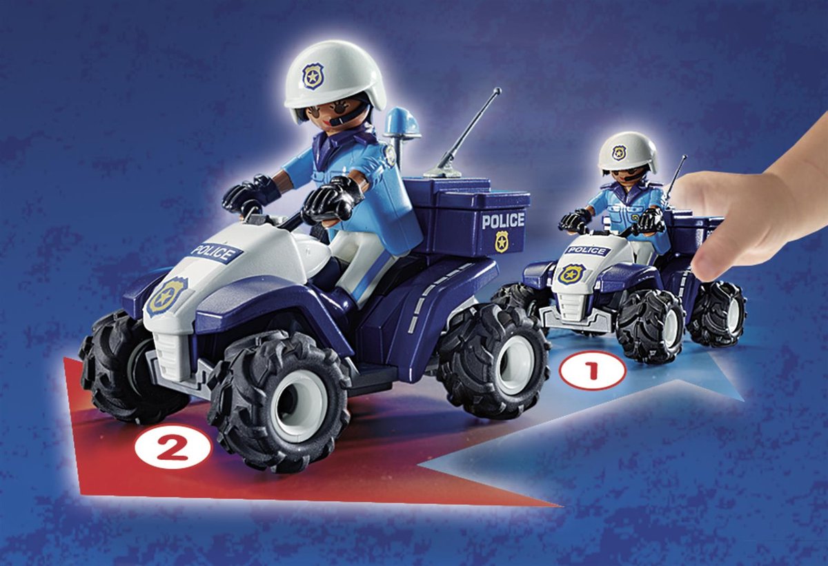 PLAYMOBIL City Action Racepiloot met Quad - 71093