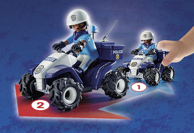 PLAYMOBIL City Action Racepiloot met Quad - 71093