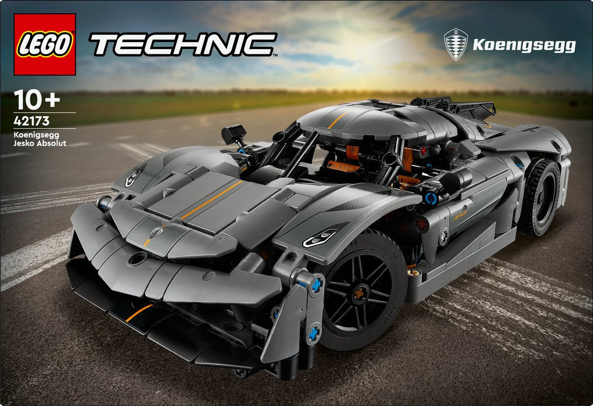 LEGO Technic Koenigsegg Jesko Hypercar Grijs - 42173