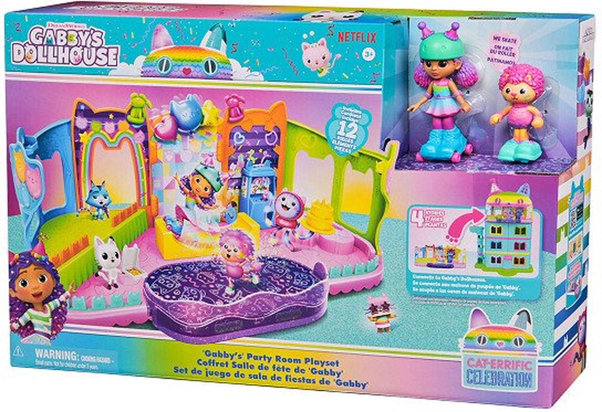 Gabby's Poppenhuis Feestzolder met Unieke Speelfiguren