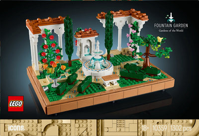 LEGO Jardin d'Icônes met Fontein - 10359