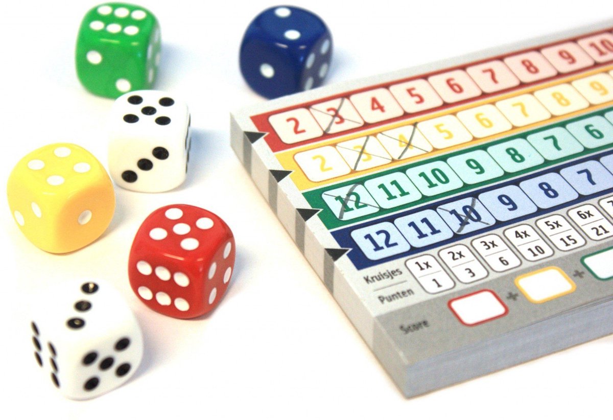 White Goblin Games Qwixx Dobbelspel voor Feestelijke Avonden