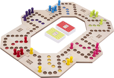 ThysToys Keezen Connect Deluxe Houten Spel - 3-6 Spelers