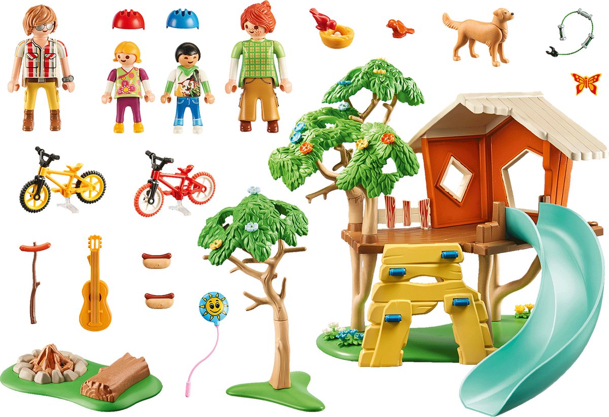 PLAYMOBIL Family Fun Boomhut met Glijbaan - 71001