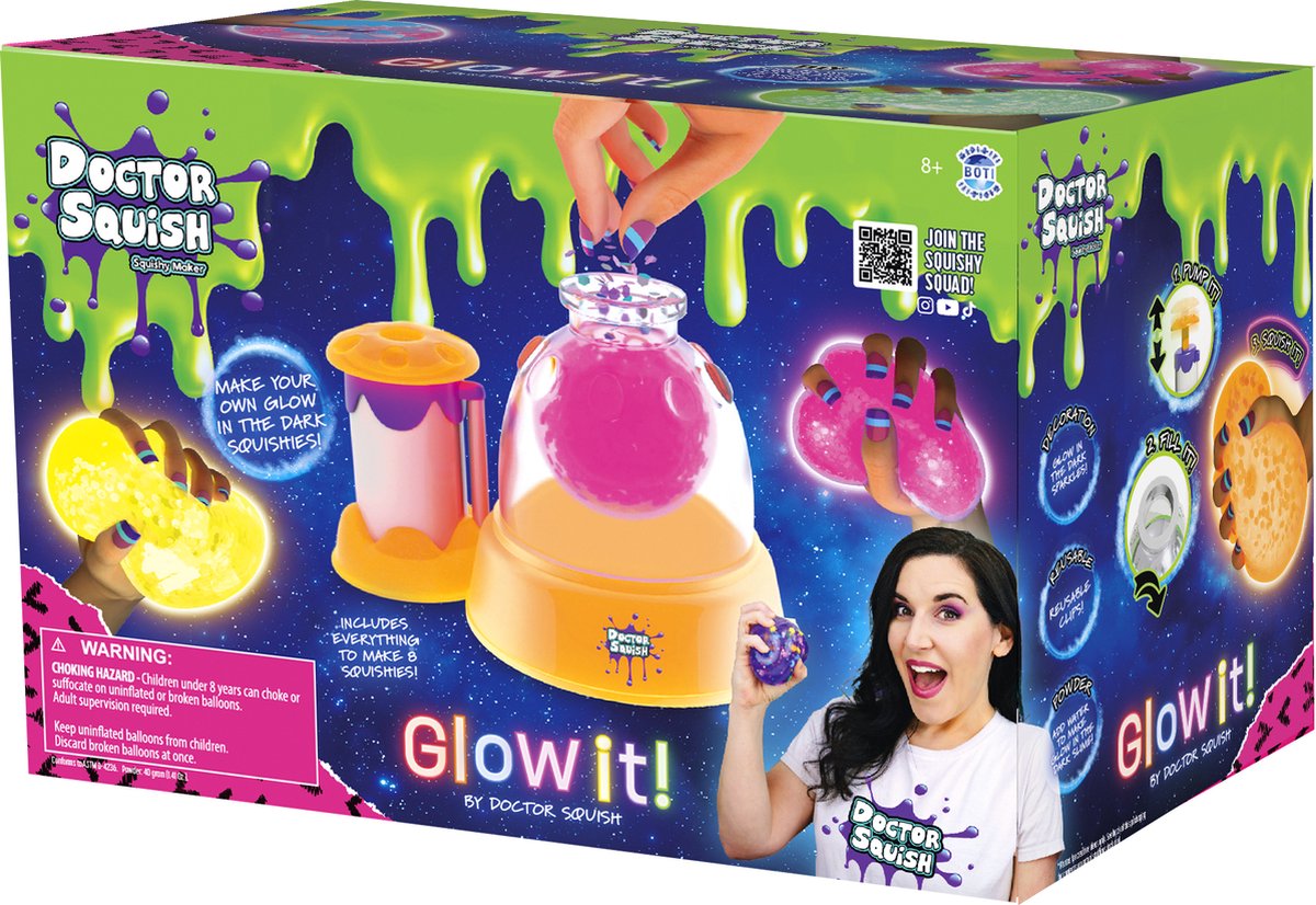 Doctor Squish Glow Brillen - Squishy Maker Set