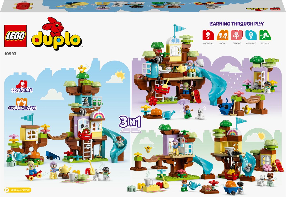 LEGO DUPLO 3in1 Boomhut Speelset voor Peuters - 10993