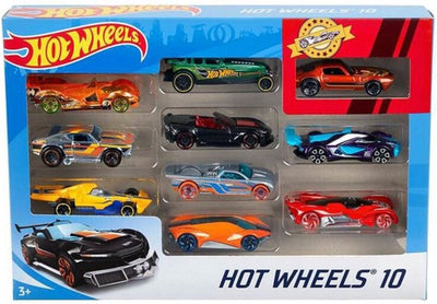 Hot Wheels Set van 10 Voertuigen