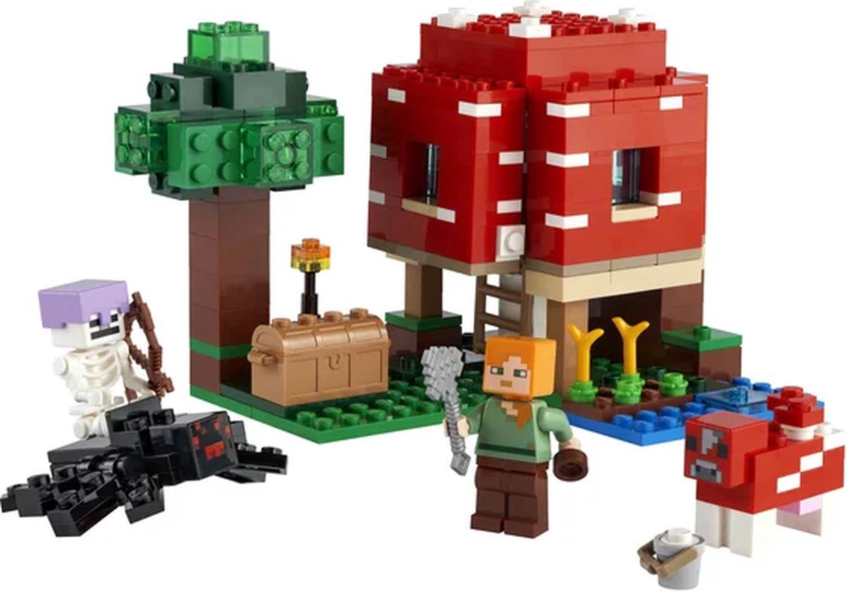 LEGO Minecraft De Champignonhuis Bouwset - 21179