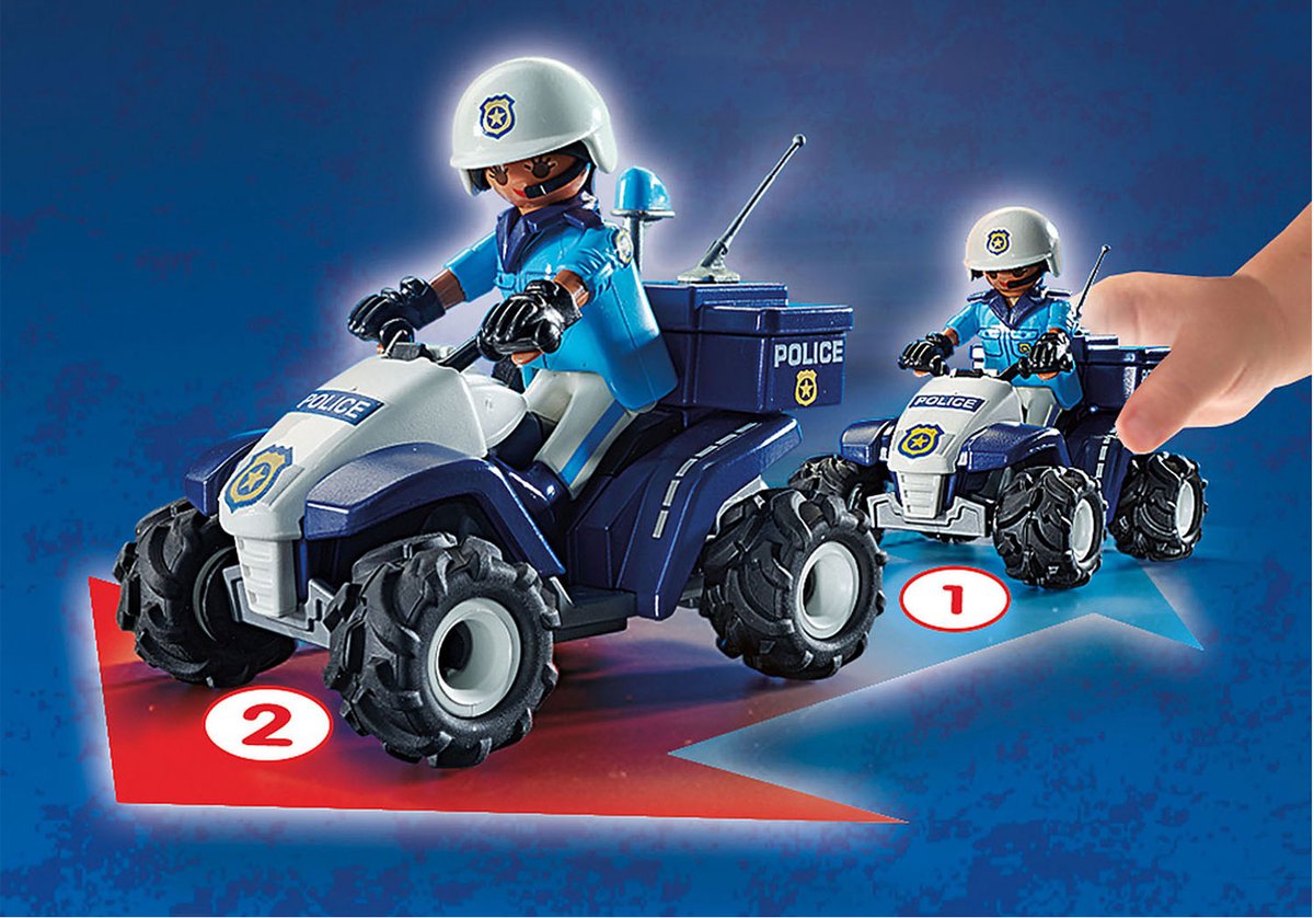PLAYMOBIL City Action Racepiloot met Quad - 71093