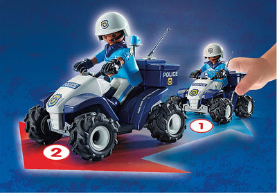 PLAYMOBIL City Action Racepiloot met Quad - 71093