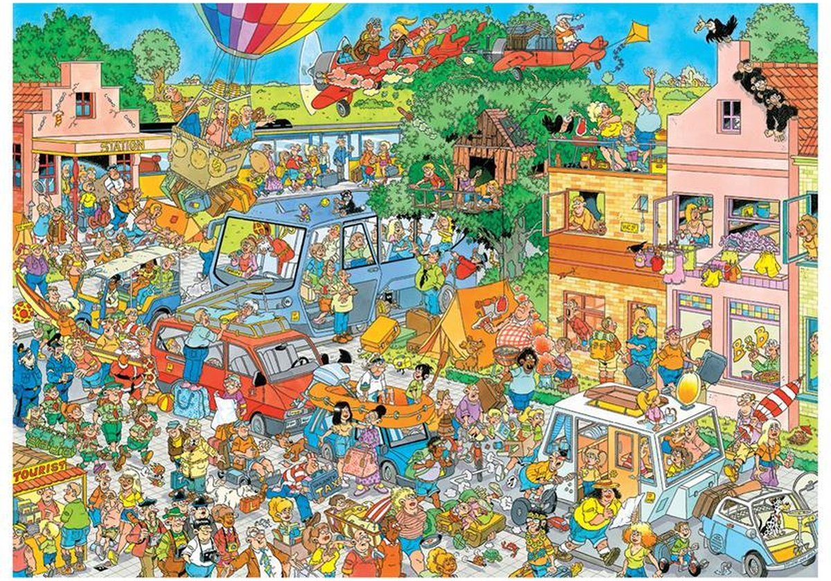 Jan van Haasteren Muziekwinkel & Vakantiepuzzels 2x1000 stukjes