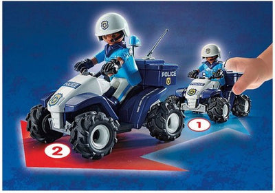 PLAYMOBIL City Action Racepiloot met Quad - 71093