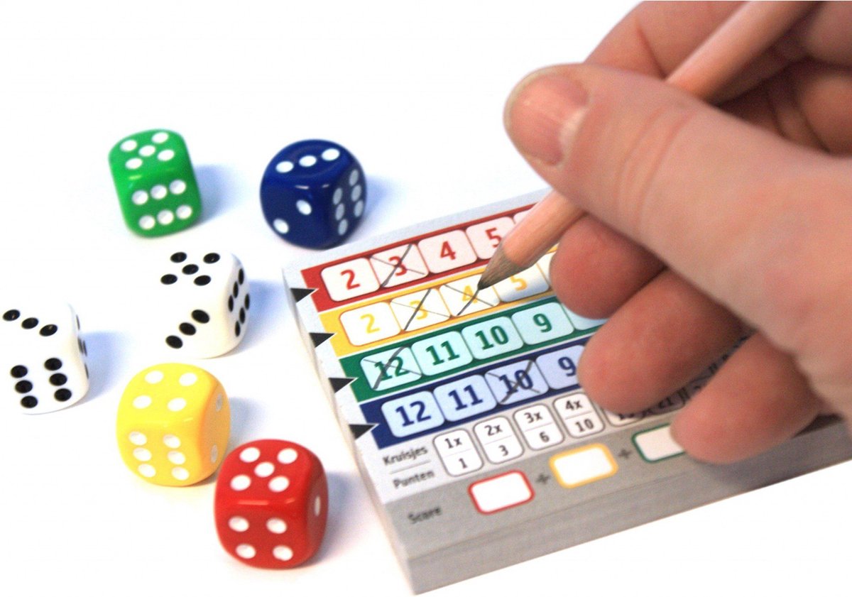 White Goblin Games Qwixx Dobbelspel voor Feestelijke Avonden