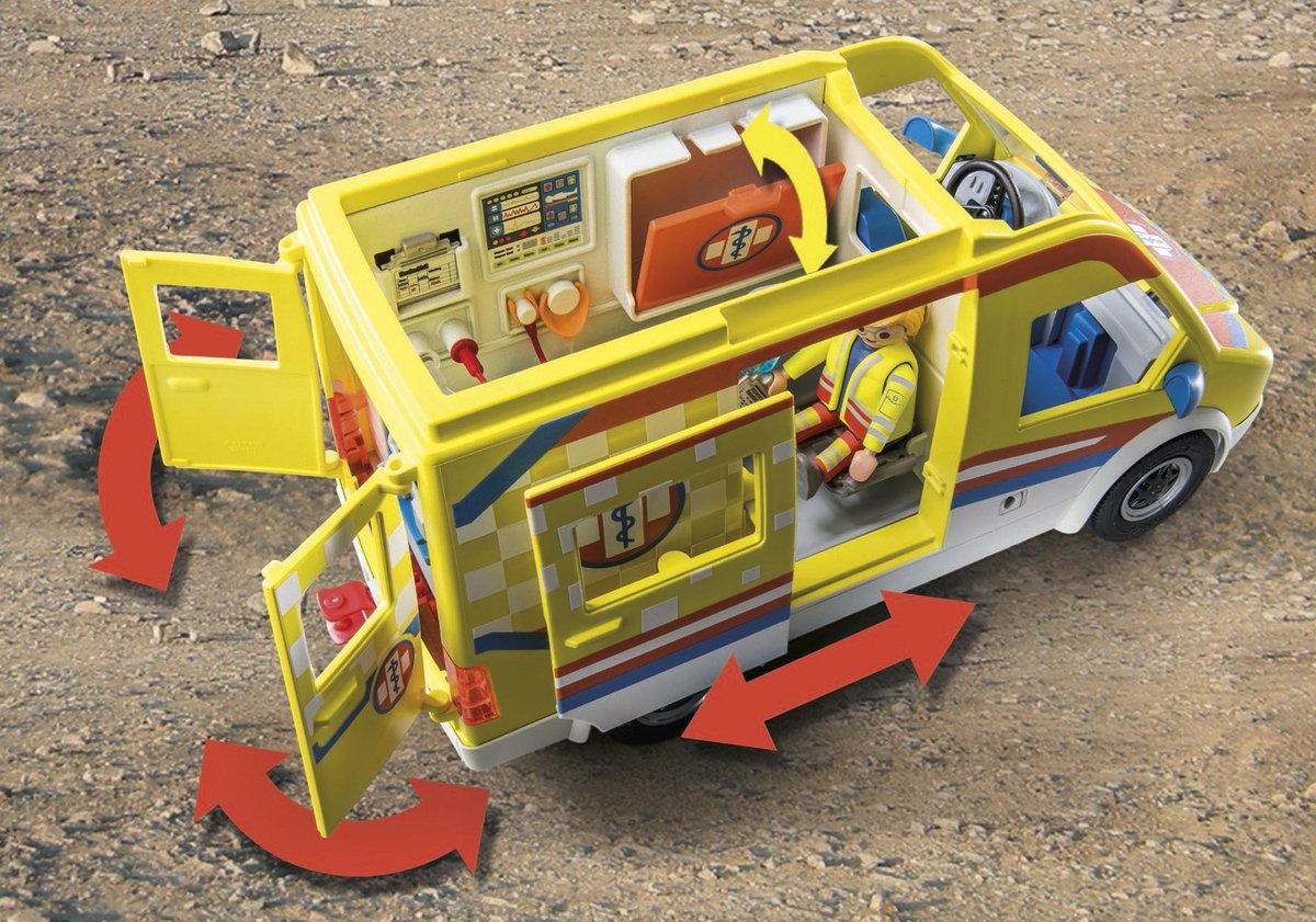 PLAYMOBIL City Life Ambulance met Licht & Geluid