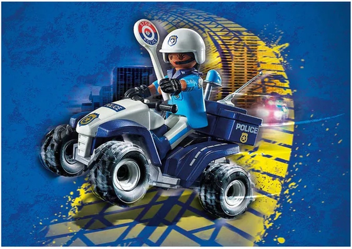 PLAYMOBIL City Action Racepiloot met Quad - 71093