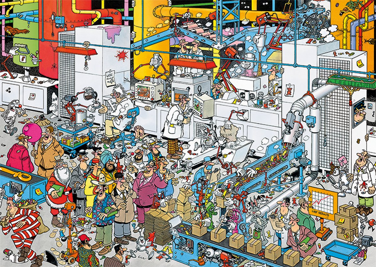 Jan van Haasteren Bonbonfabriek Puzzel 500 Stukjes