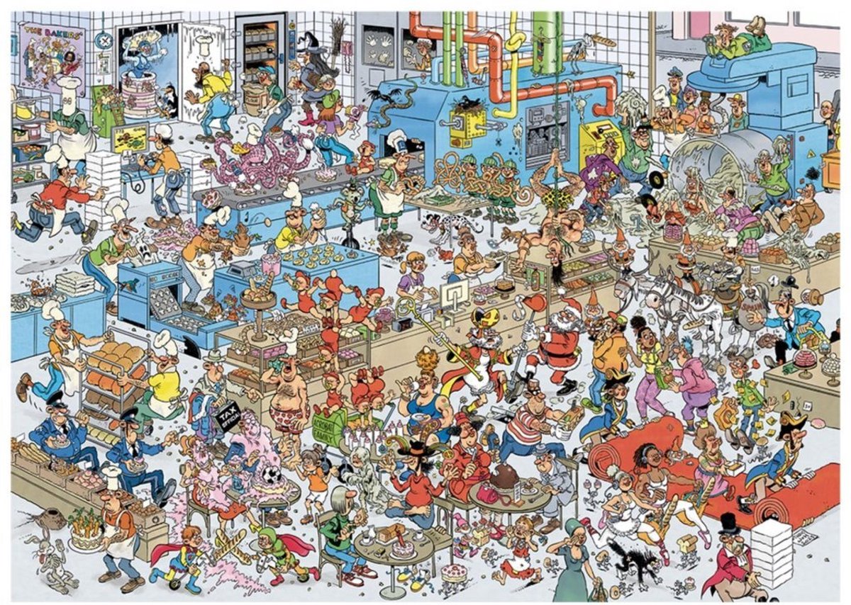 Jan van Haasteren Puzzel La Boulangerie - 2000 Stukjes