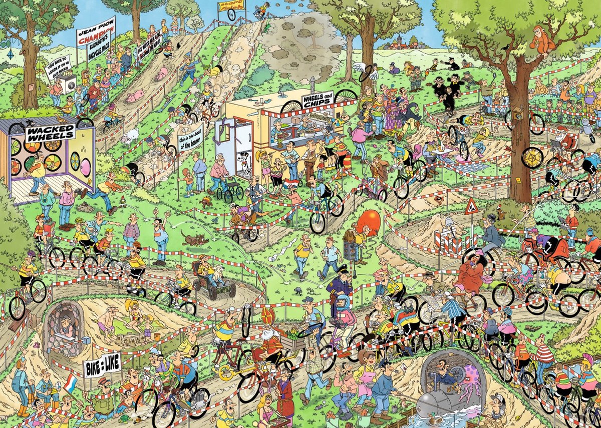 Jan van Haasteren Wereldkampioenschappen Veldrijden - 1000 Stukjes