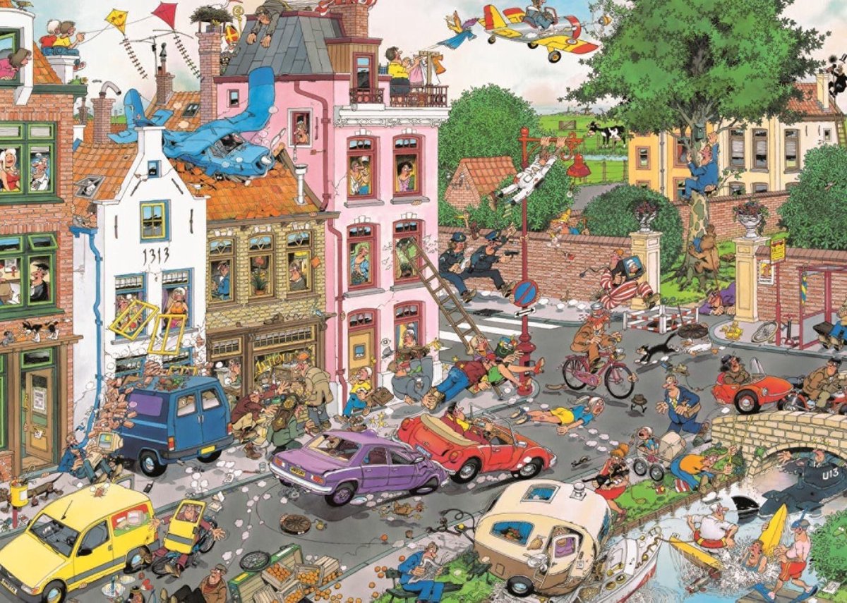 Jan van Haasteren Puzzel Vrijdag de 13e - 1000 Stukjes