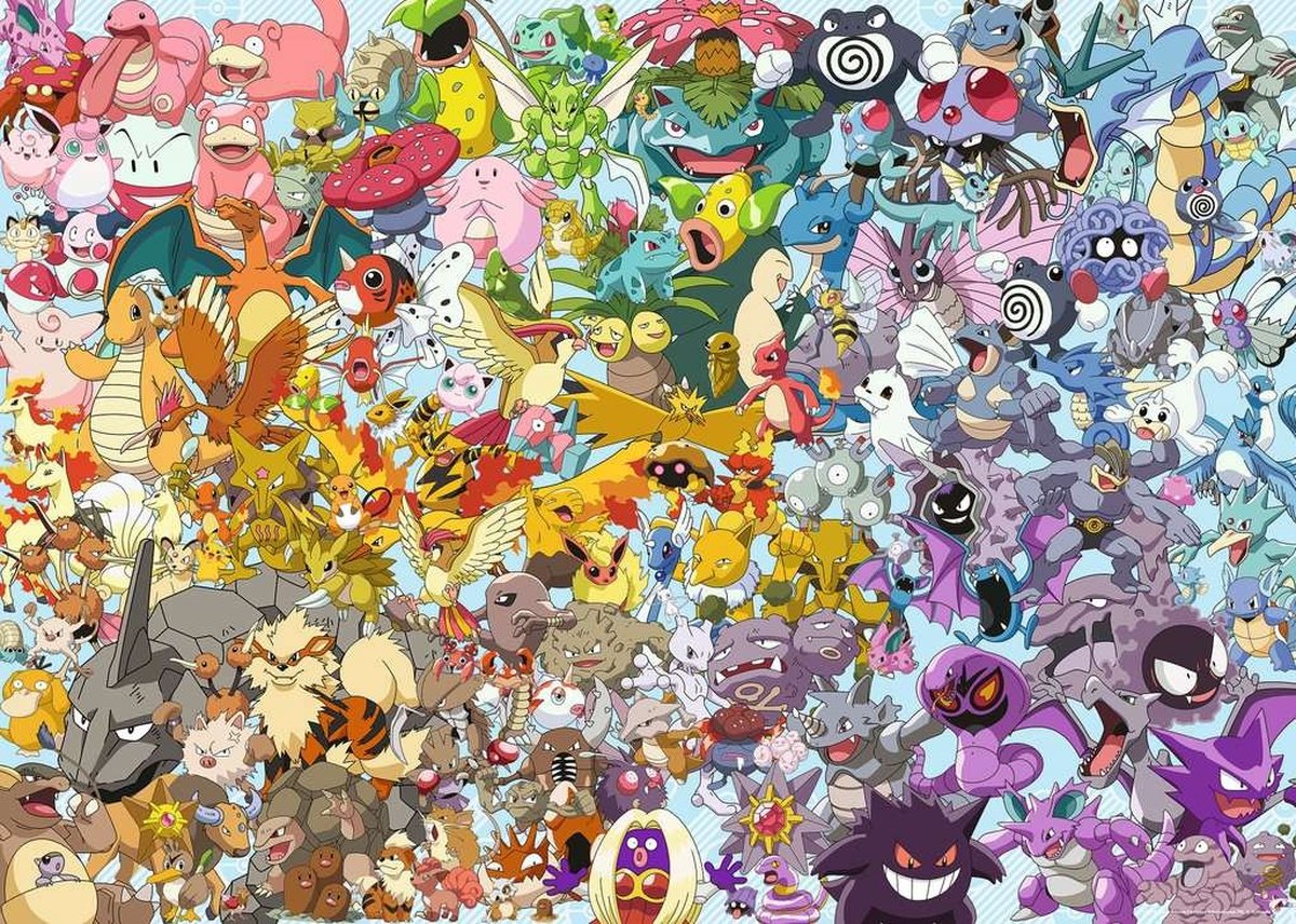 Ravensburger Pokémon Personages Puzzel - 1000 Stuks
