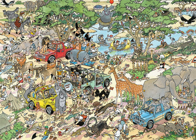 Jan van Haasteren Puzzelset Safari & Storm - 2x1000 Stukjes