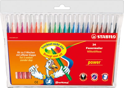 STABILO Power 24 Viltstiften - Set in Etui