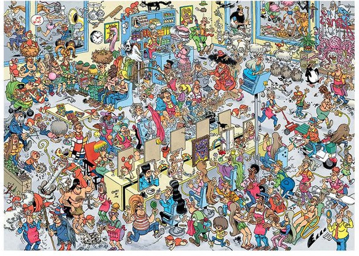 Jan van Haasteren Puzzel Bij de Kapper - 1000 Stukjes