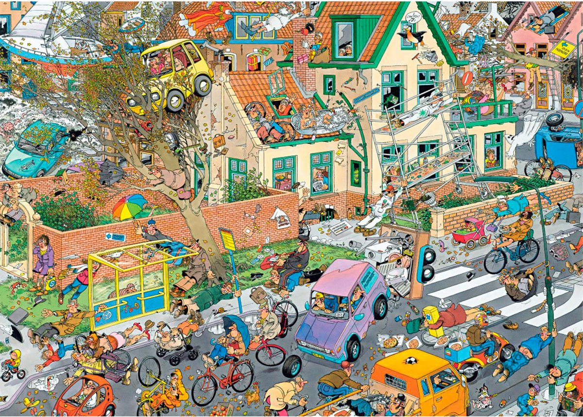 Jan van Haasteren Puzzelset Safari & Storm - 2x1000 Stukjes