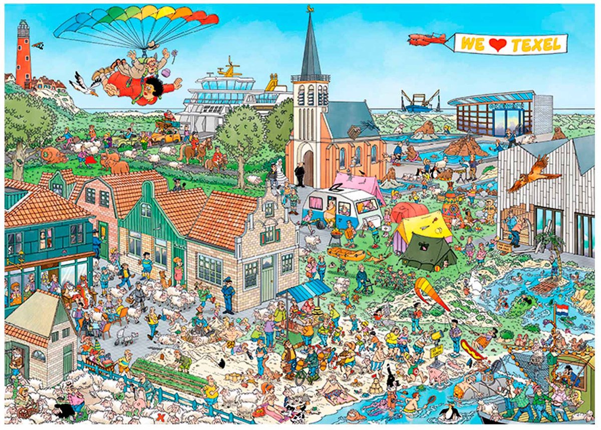 Jan van Haasteren Puzzel 1000 Stukjes - Island Retreat