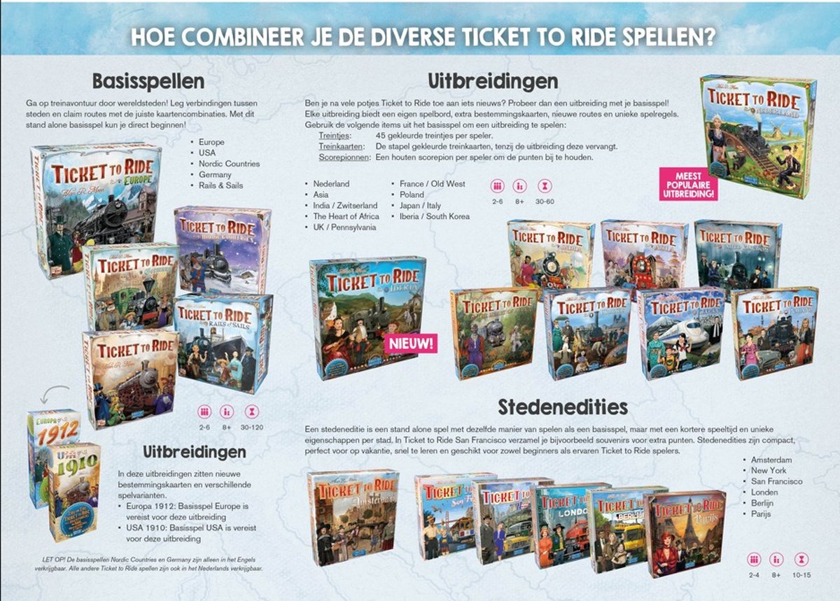 Days of Wonder Ticket to Ride Nederland - Kaartcollectie #4