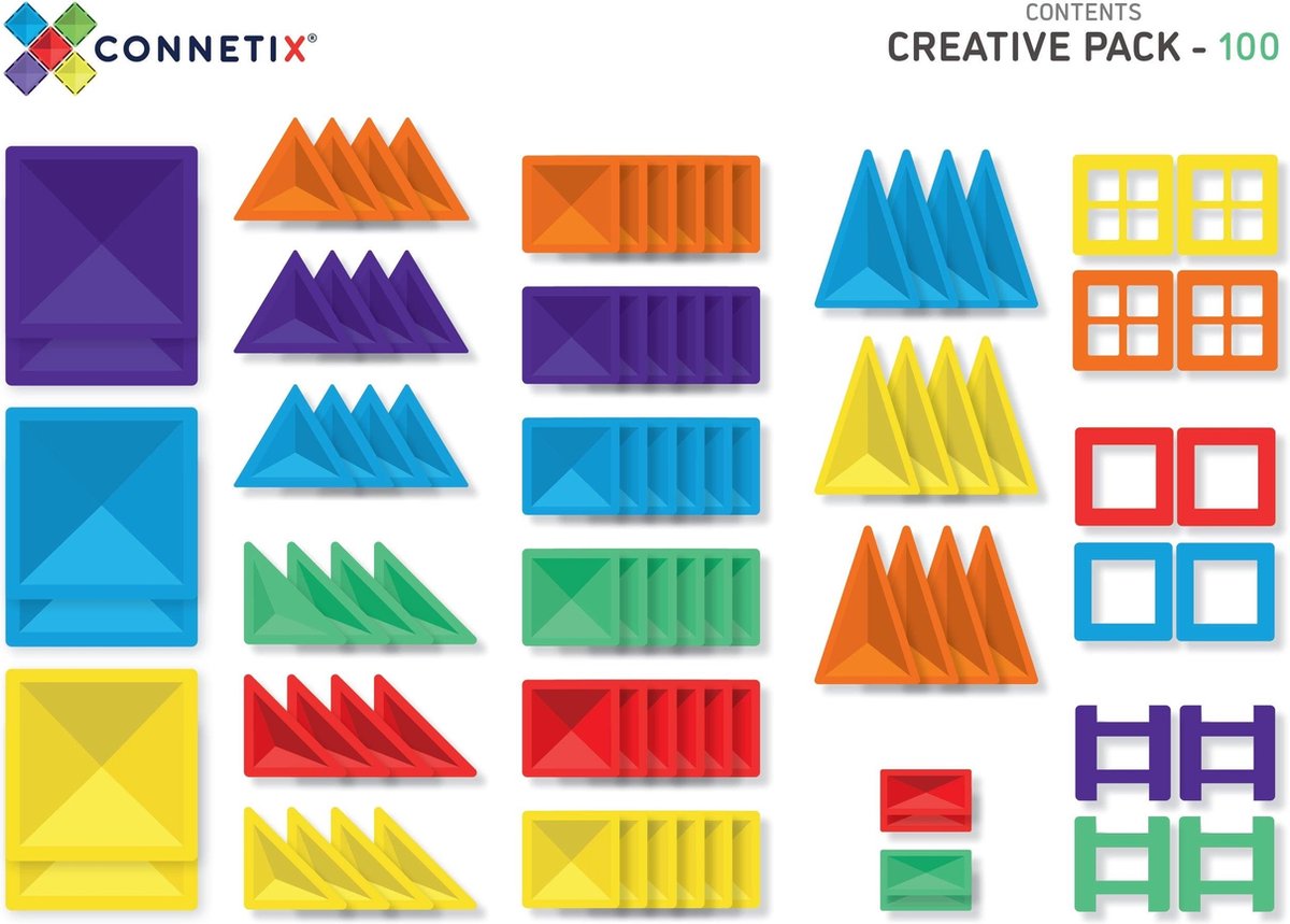 Connetix Baan Run Set - 92-delig Magnetisch Bouwpakket