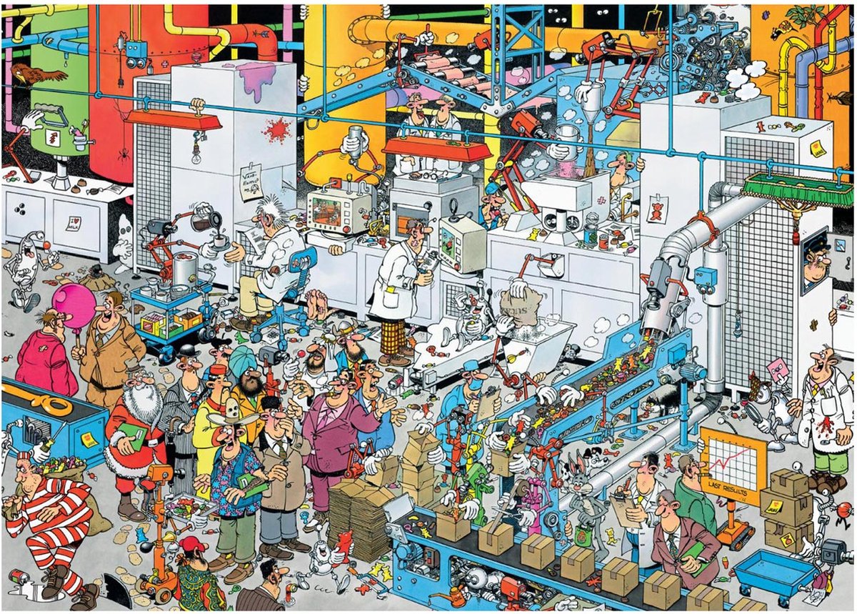 Jan van Haasteren Bonbonfabriek Puzzel 500 Stukjes