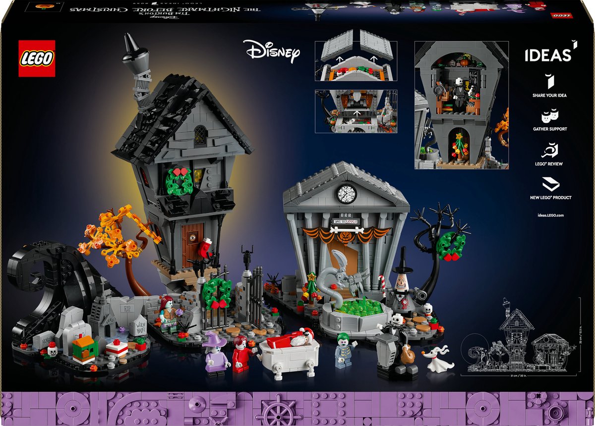 LEGO Ideas Disney's De Nachtmerrie Voor Kerstmis - 21351