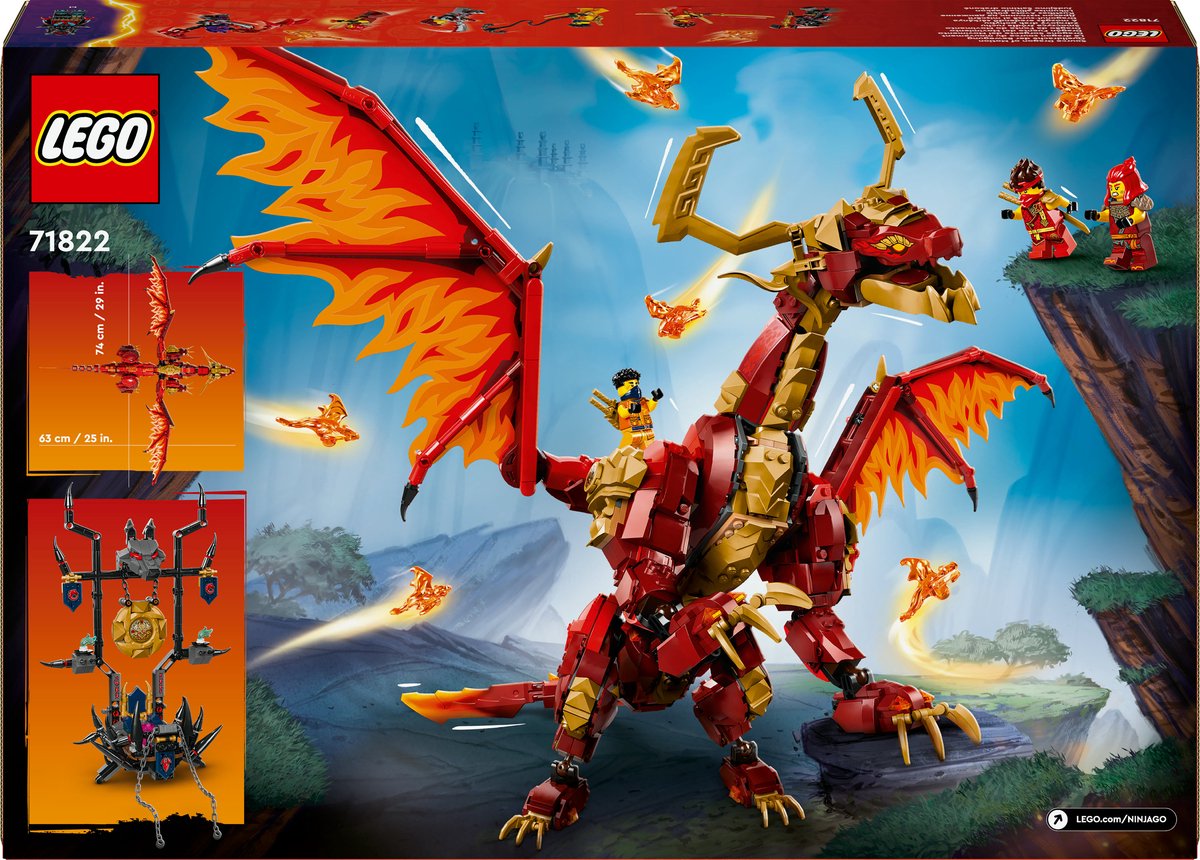 LEGO NINJAGO® Dynamische Bron Draak - 71822