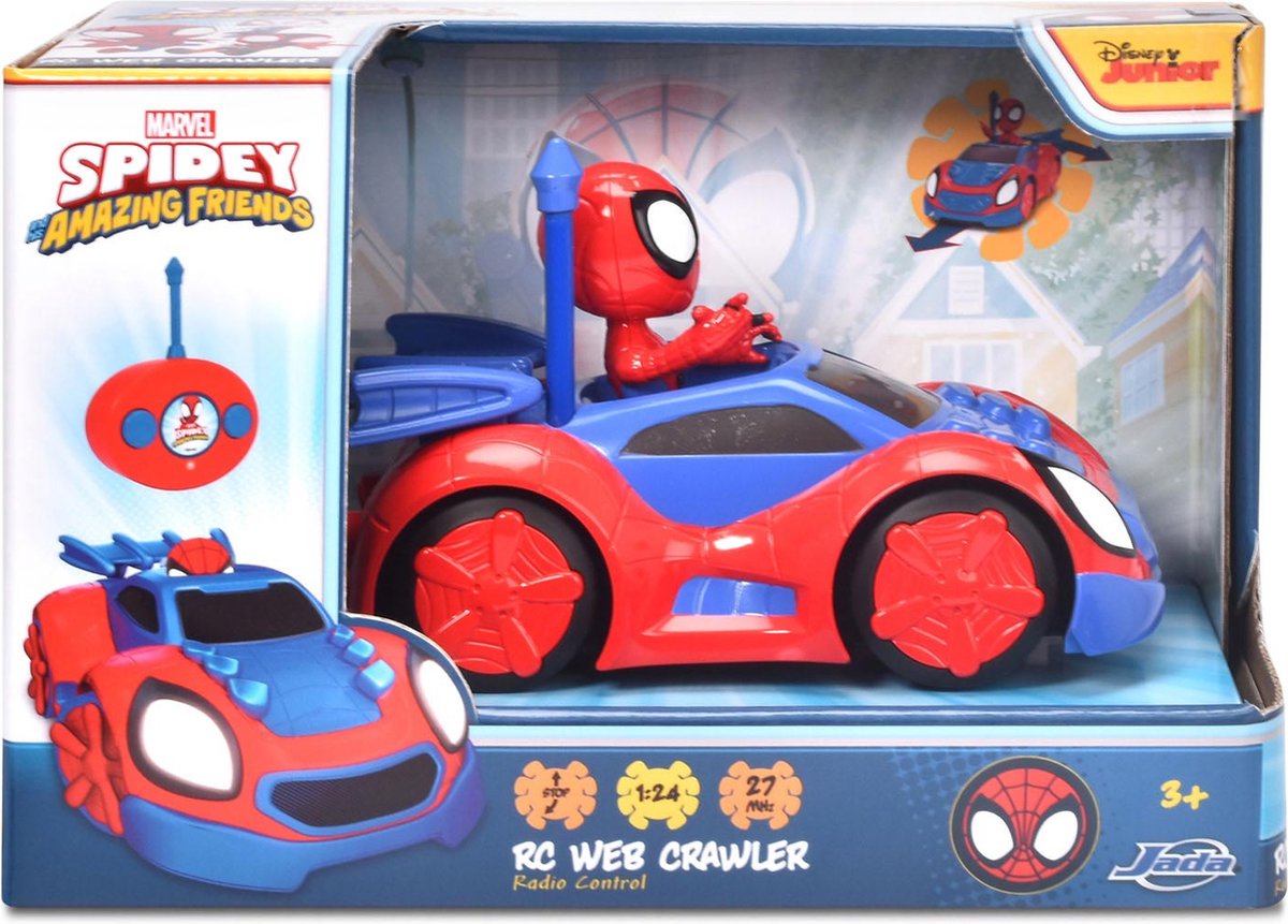 JADA RC Spiderman Spidey Web Crawler - bestuurbare auto