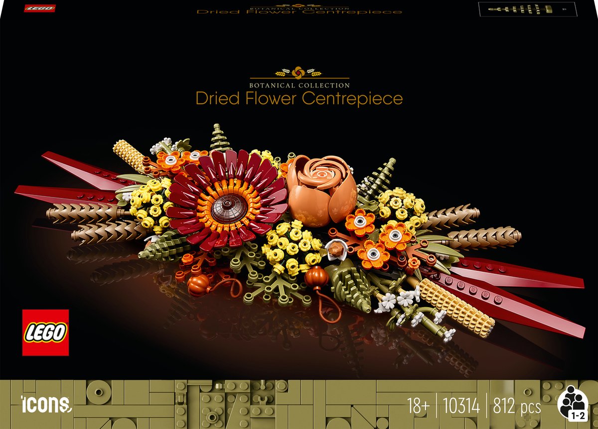 LEGO Creator Expert Icons Gedroogde Bloemen Centerpiece - 10314
