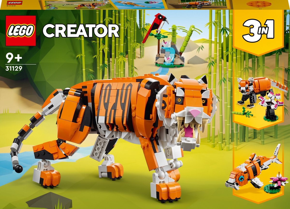 LEGO Creator 3-in-1 Majestueuze Tijger - 31129