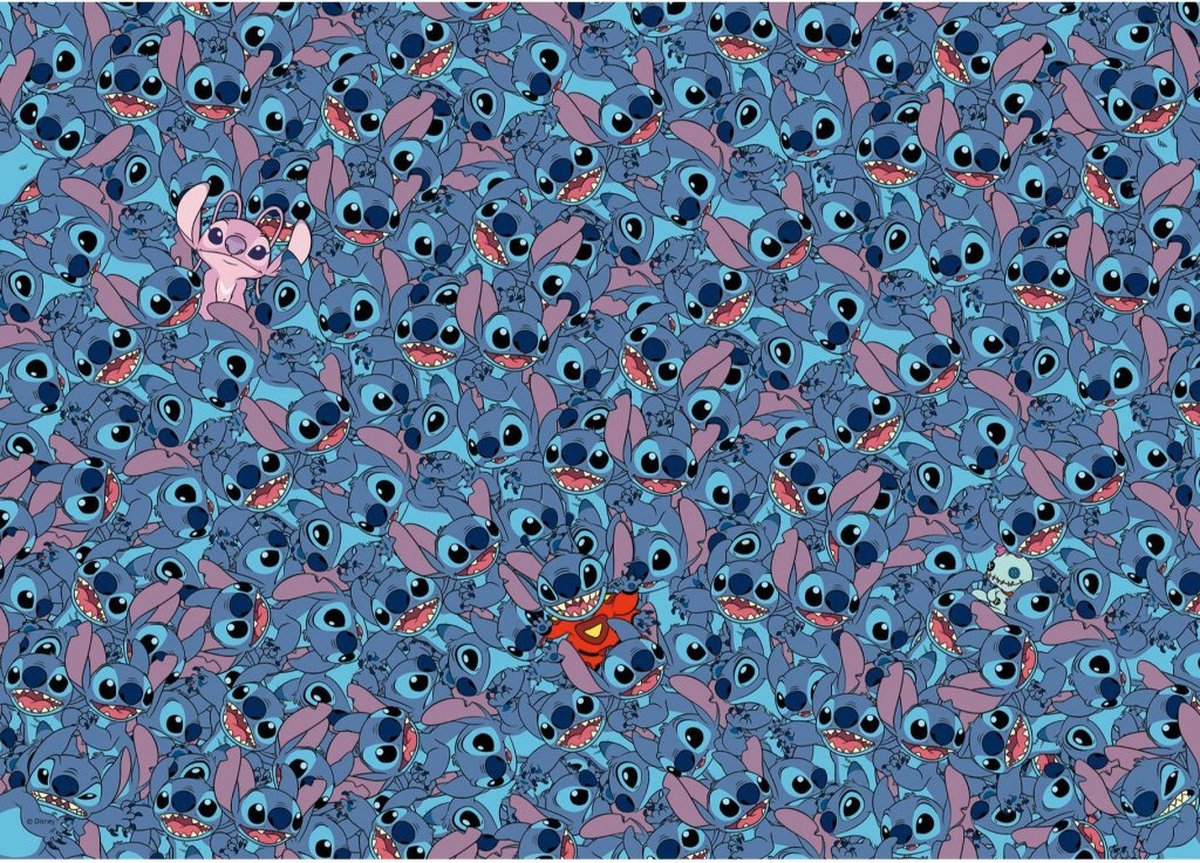 Ravensburger Disney Stitch Uitdaging Puzzel - 1000 Stukken