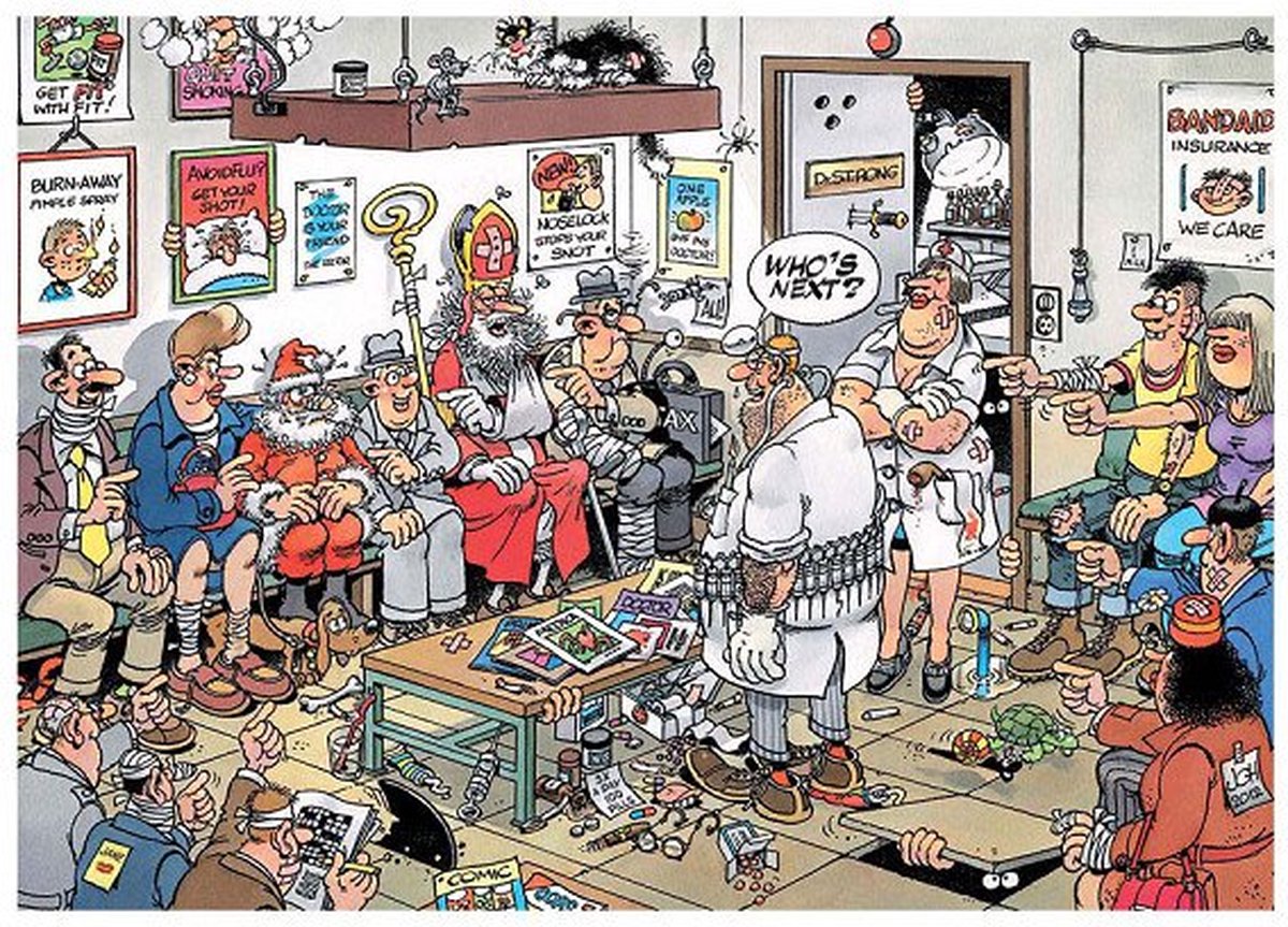 Jan van Haasteren Puzzel 500 Stukjes - Wie is Aan De Beurt?