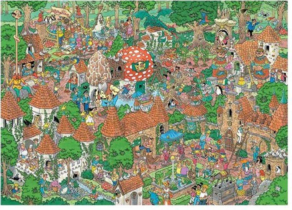Jan van Haasteren Efteling Sprookjesbos Puzzel 1000 Stukjes