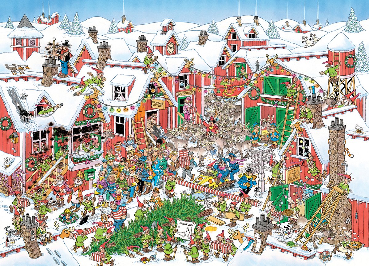 Jan van Haasteren Kerstdorp Puzzel 1000 Stukjes